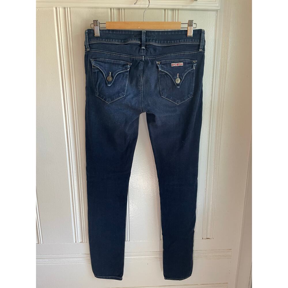 Hudson Low-Rise Collin Flap Skinny Jeans York Wash 28